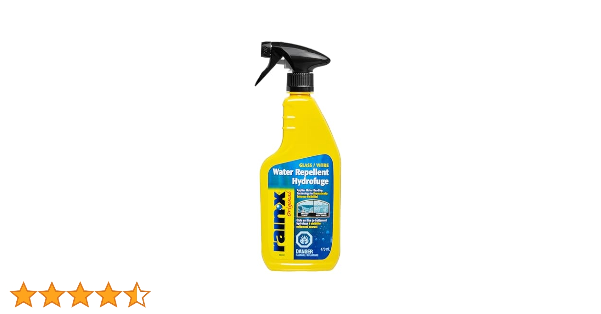 Rain-X treatment enhances visibility in wet weather conditions